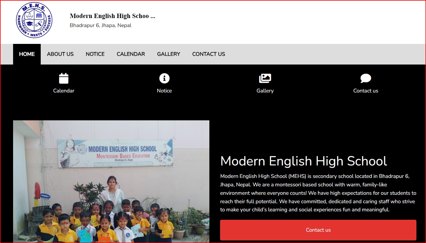 Our  Schools Website is active from today  logo